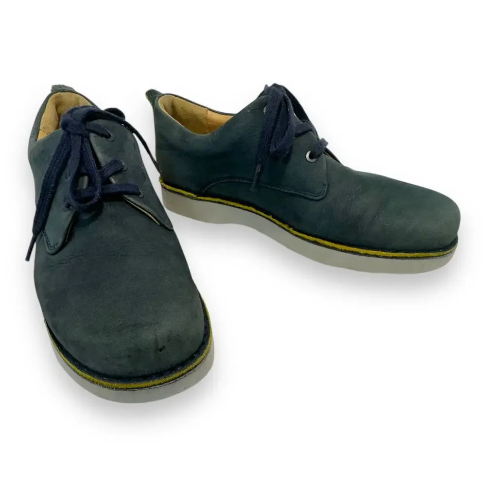 Samuel Hubbard Free Nubuck Leather Oxford Walking Shoes 10 Blue
